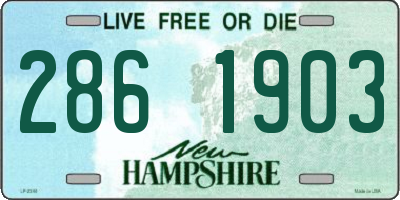 NH license plate 2861903