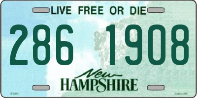 NH license plate 2861908
