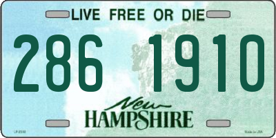 NH license plate 2861910