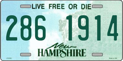 NH license plate 2861914