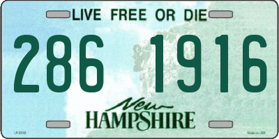 NH license plate 2861916