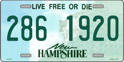 NH license plate 2861920