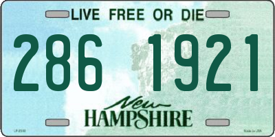 NH license plate 2861921