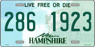 NH license plate 2861923