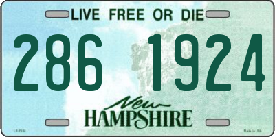 NH license plate 2861924