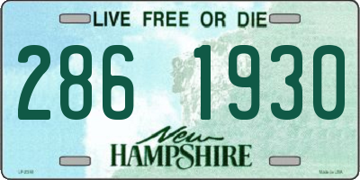 NH license plate 2861930