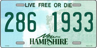 NH license plate 2861933