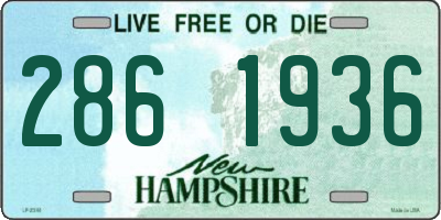 NH license plate 2861936