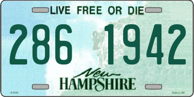 NH license plate 2861942