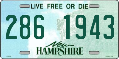 NH license plate 2861943