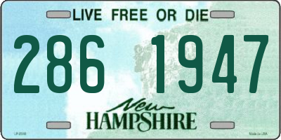 NH license plate 2861947
