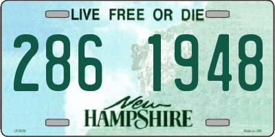 NH license plate 2861948