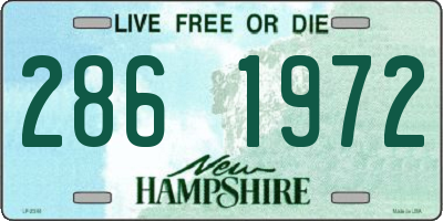 NH license plate 2861972