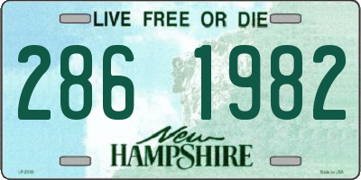NH license plate 2861982