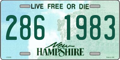 NH license plate 2861983