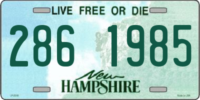 NH license plate 2861985