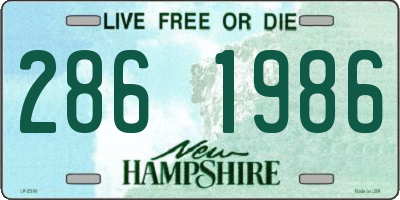 NH license plate 2861986