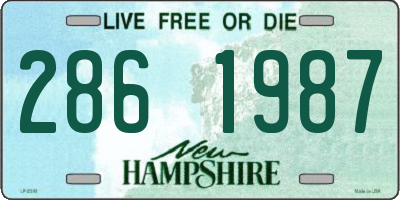 NH license plate 2861987
