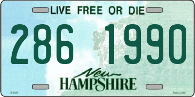 NH license plate 2861990