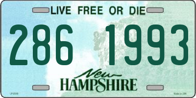 NH license plate 2861993