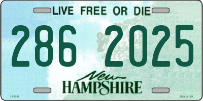 NH license plate 2862025