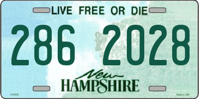 NH license plate 2862028