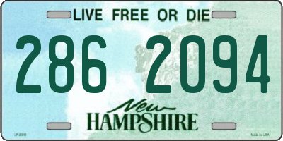 NH license plate 2862094