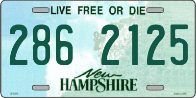 NH license plate 2862125