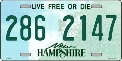 NH license plate 2862147