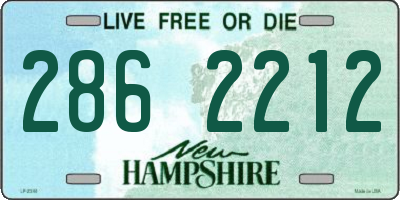 NH license plate 2862212