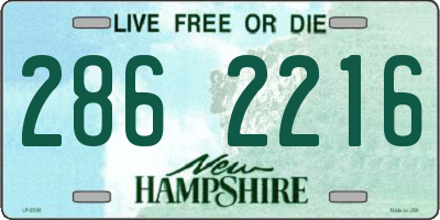 NH license plate 2862216