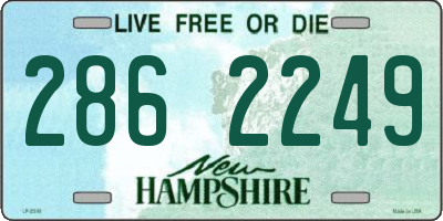NH license plate 2862249