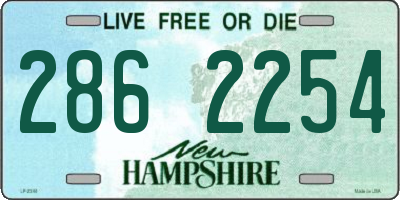 NH license plate 2862254