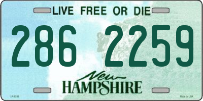 NH license plate 2862259