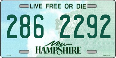 NH license plate 2862292