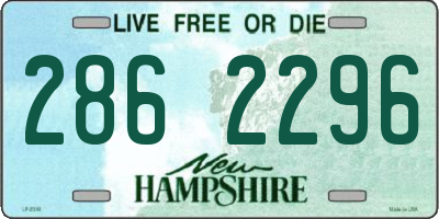 NH license plate 2862296