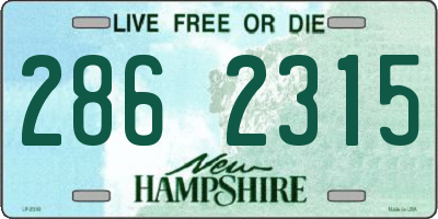 NH license plate 2862315