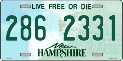NH license plate 2862331