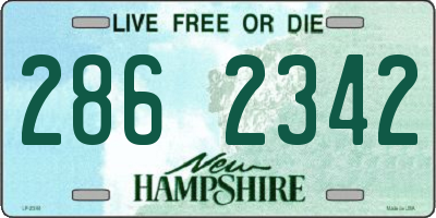 NH license plate 2862342