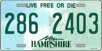 NH license plate 2862403