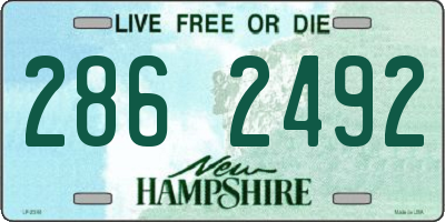 NH license plate 2862492