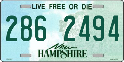 NH license plate 2862494