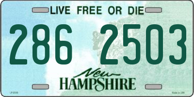 NH license plate 2862503
