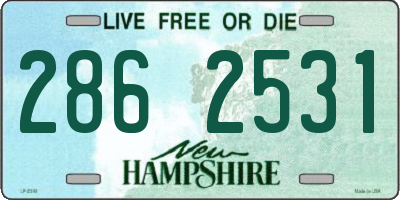 NH license plate 2862531