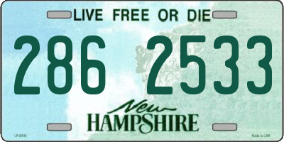 NH license plate 2862533