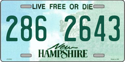 NH license plate 2862643