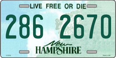 NH license plate 2862670