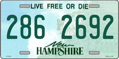 NH license plate 2862692