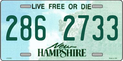 NH license plate 2862733