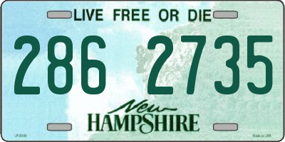 NH license plate 2862735